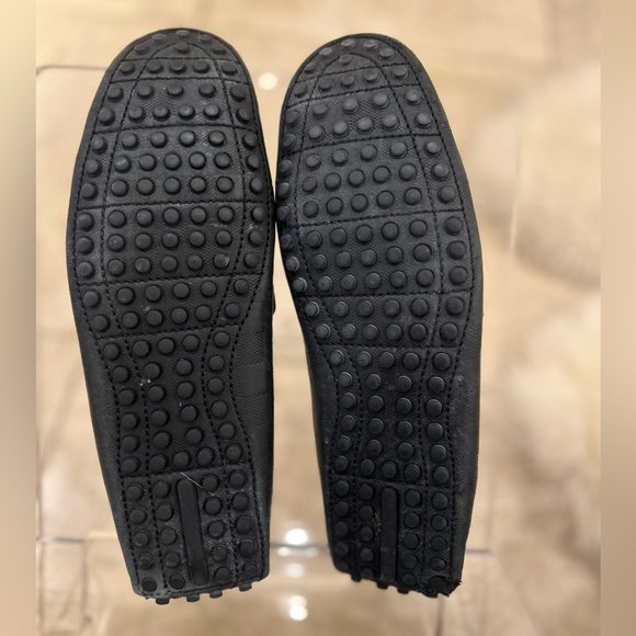 Louis Vuitton Men’s Hockenheim Damier Black Loafers 8 1/2 - Picture 4 of 11
